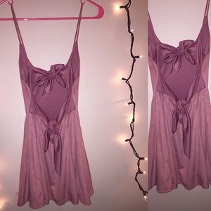 Lucy in the Sky LA: Marley Suede Dress- Mauve